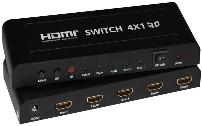 4K 4x1 HDMI Switch, support 4K@30, with PIP