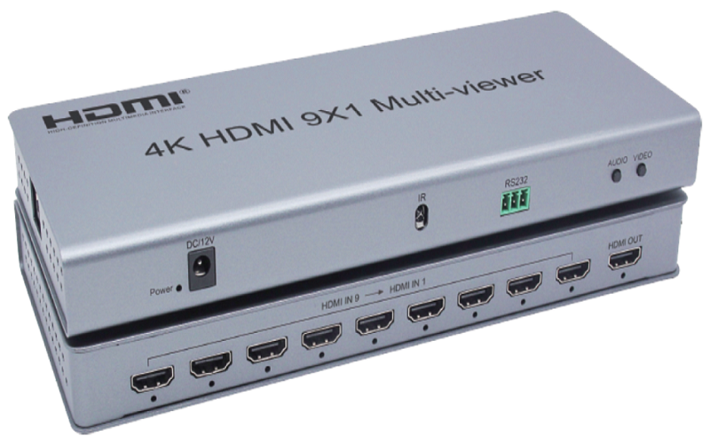 9x1 4K HDMI Multi Viewer with seamless switching