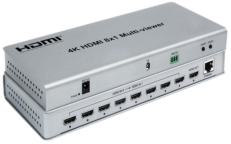 8x1 4K HDMI Multi-Viewer with seamless switching