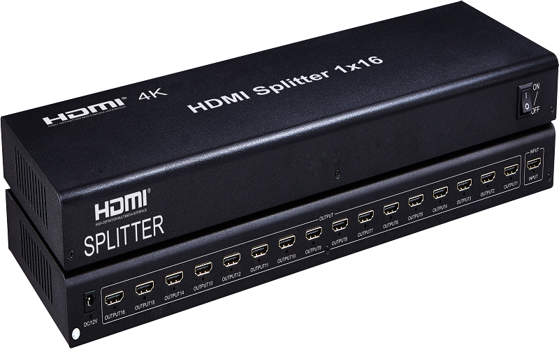 1x16 HDMI Splitter, support 4K@30Hz