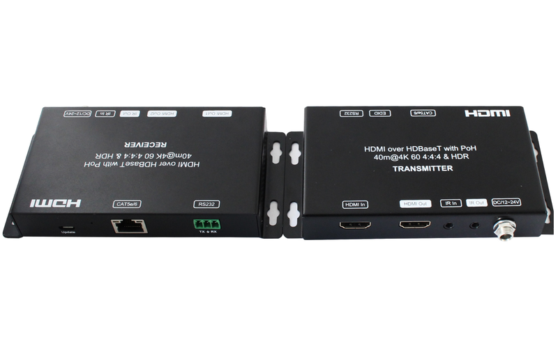 70m HDBaseT Ultra Slim Extender, up to 40M under 4K, with loop out