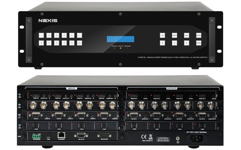 16 IN 16 OUT DRAG & DROP VIDEO WALL CONTROLLER WITH PREVIEW CARD SUPPORT